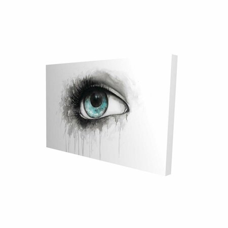 FONDO 12 x 18 in. Blue Eye In Watercolor-Print on Canvas FO2788281
